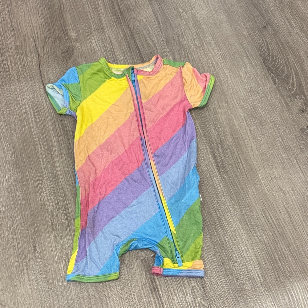 Posh Peanut Multicolor Striped Bodysuit